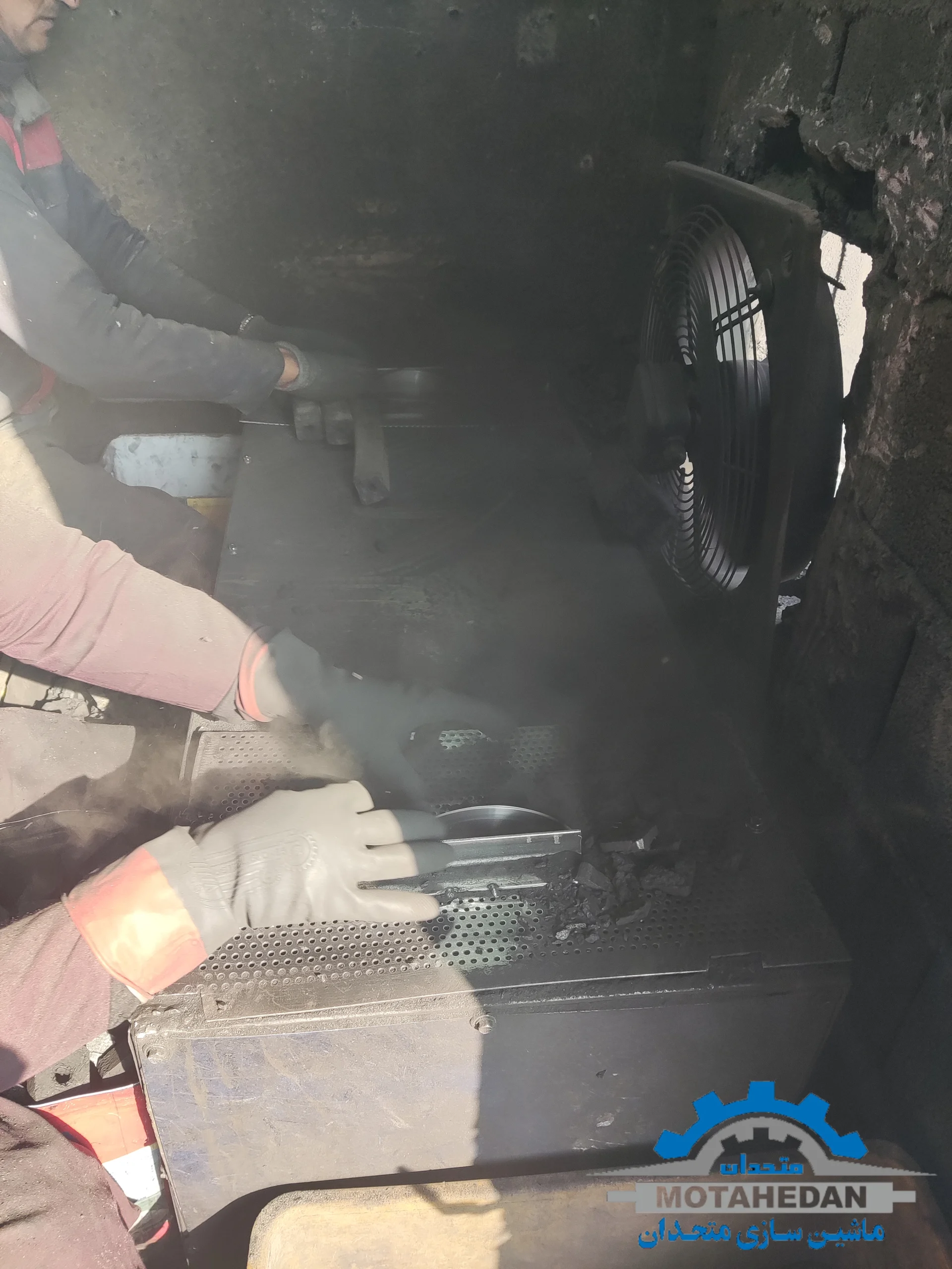 دستگاه برش زغال فشرده