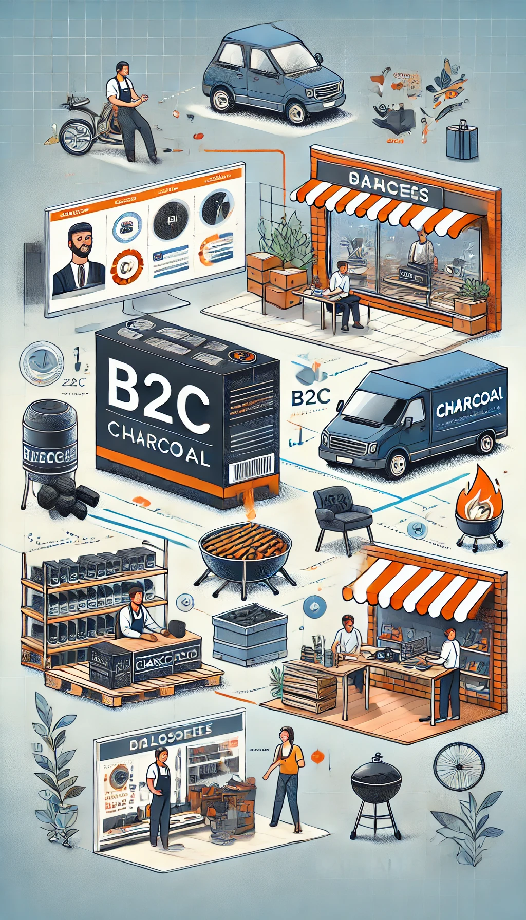 B2C چیست و چرا برای فروش زغال مهم است؟