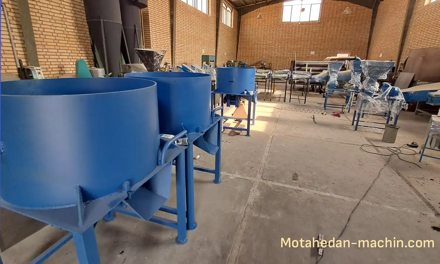 دستگاه میکسر تولید زغال حبه ای